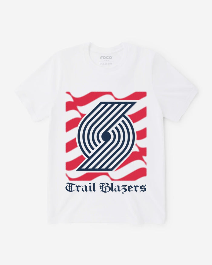 Portland Trail Blazers American Heritage Wordmark T-Shirt FOCO S - FOCO.com