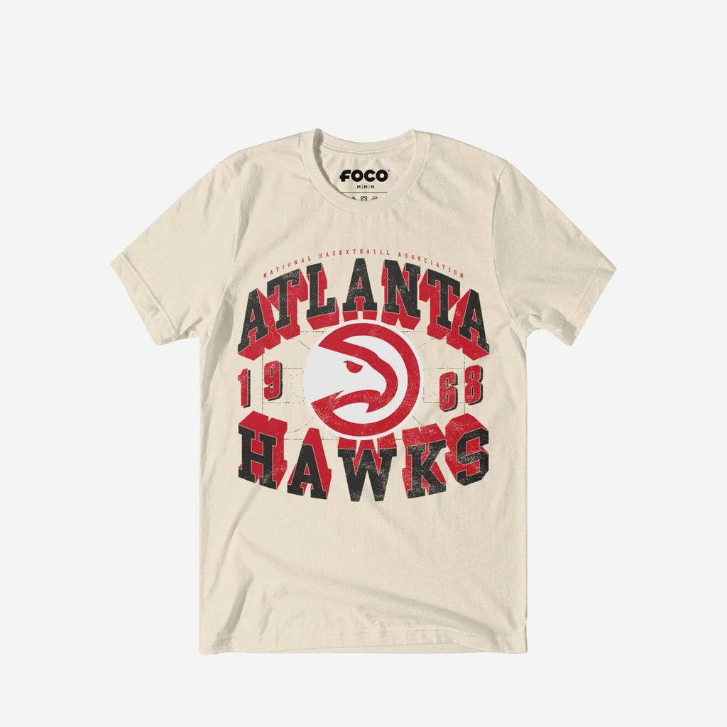 Atlanta Hawks Court Arched Wordmark T-Shirt FOCO S - FOCO.com