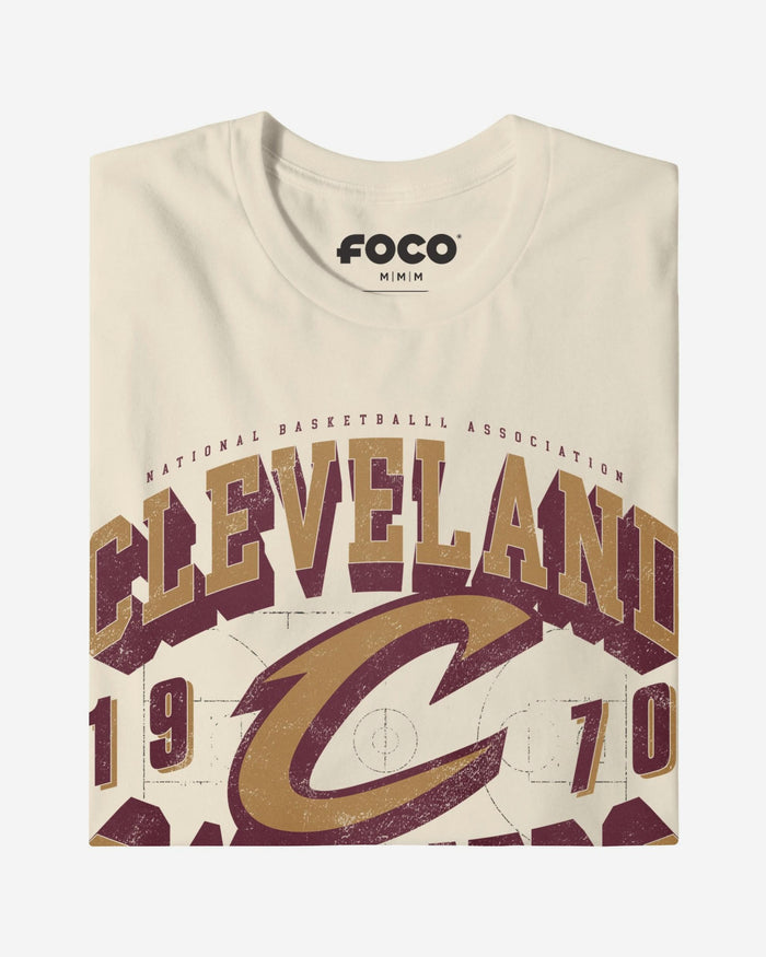 Cleveland Cavaliers Court Arched Wordmark T-Shirt FOCO S - FOCO.com