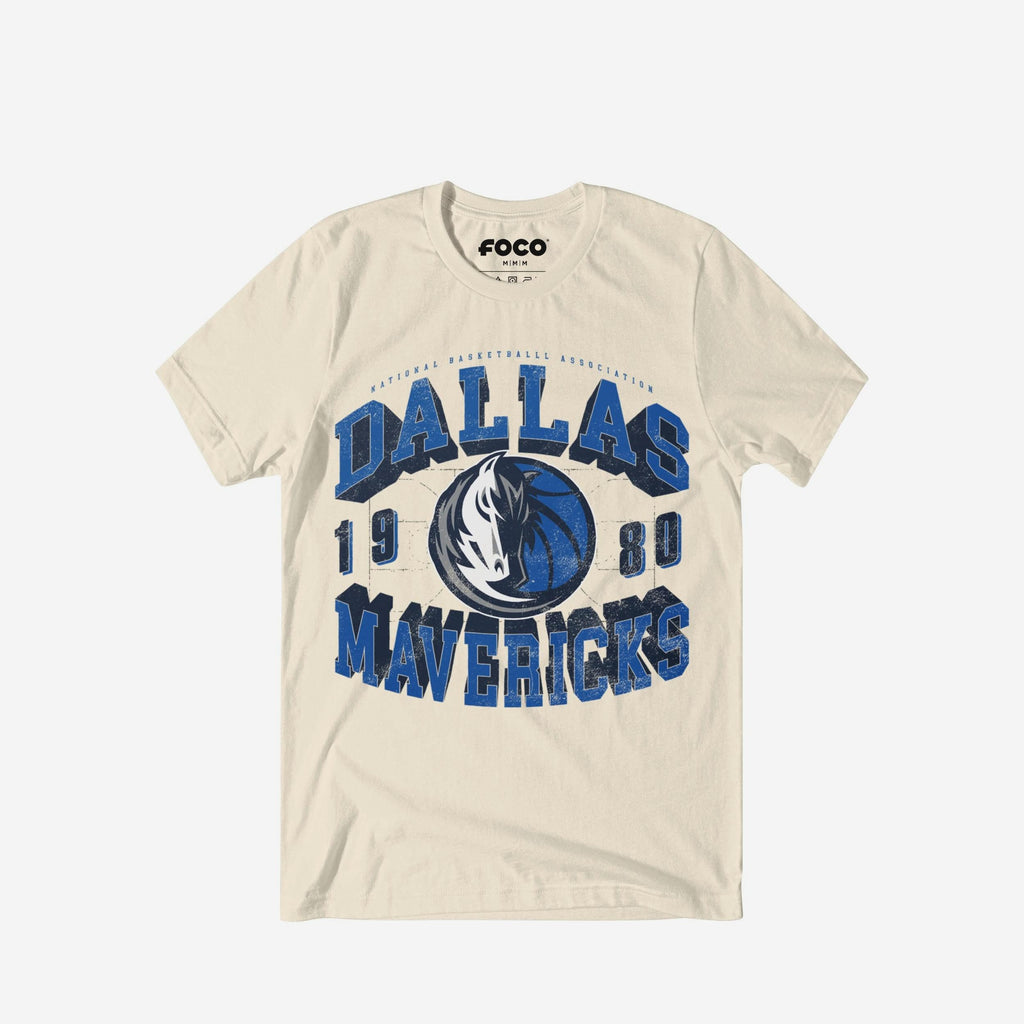 Dallas Mavericks Court Arched Wordmark T-Shirt FOCO S - FOCO.com