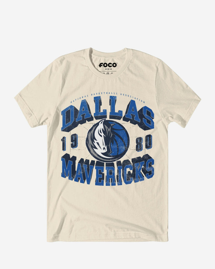 Dallas Mavericks Court Arched Wordmark T-Shirt FOCO S - FOCO.com