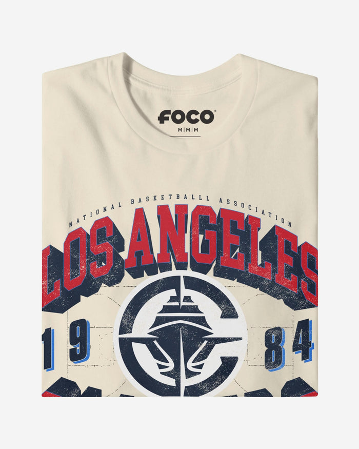 Los Angeles Clippers Court Arched Wordmark T-Shirt FOCO S - FOCO.com