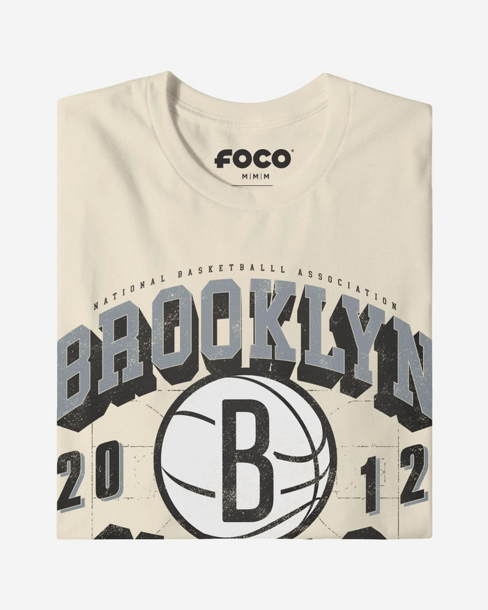 Brooklyn Nets Court Arched Wordmark T-Shirt FOCO S - FOCO.com