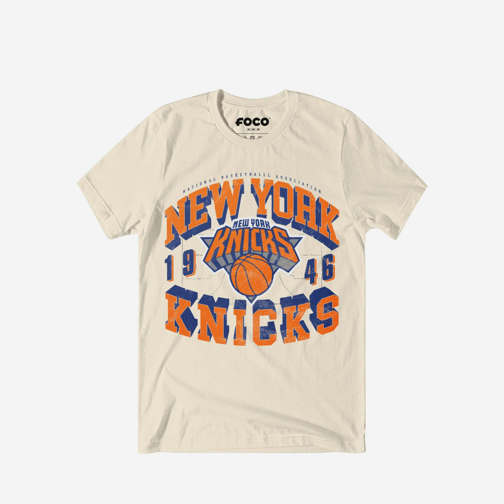 New York Knicks Court Arched Wordmark T-Shirt FOCO S - FOCO.com