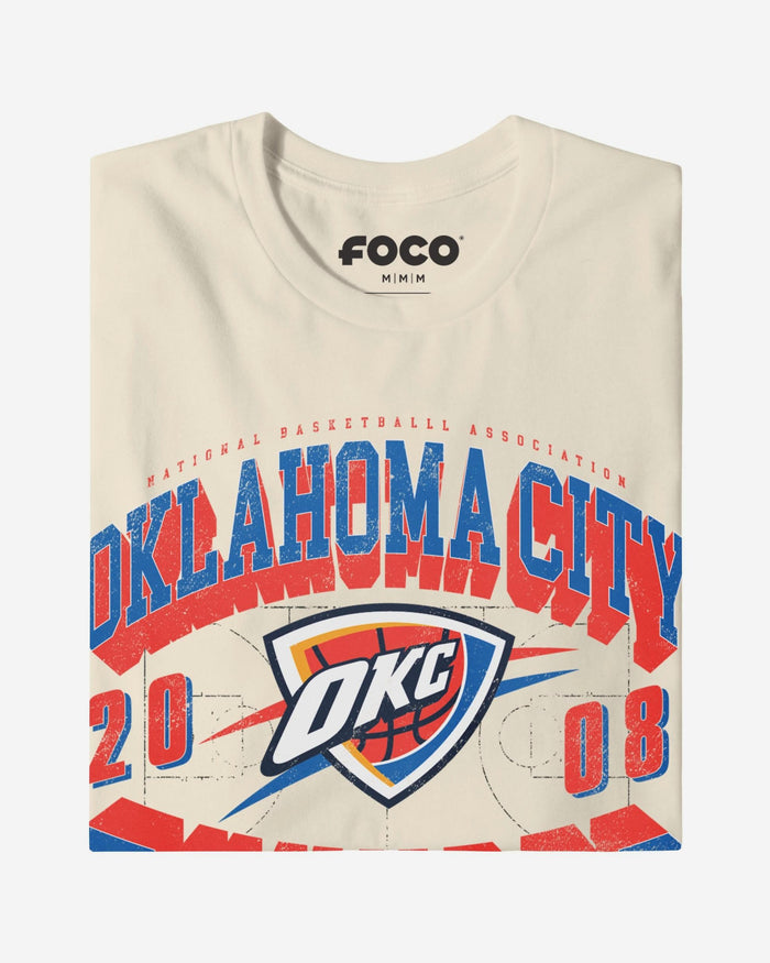 Oklahoma City Thunder Court Arched Wordmark T-Shirt FOCO S - FOCO.com