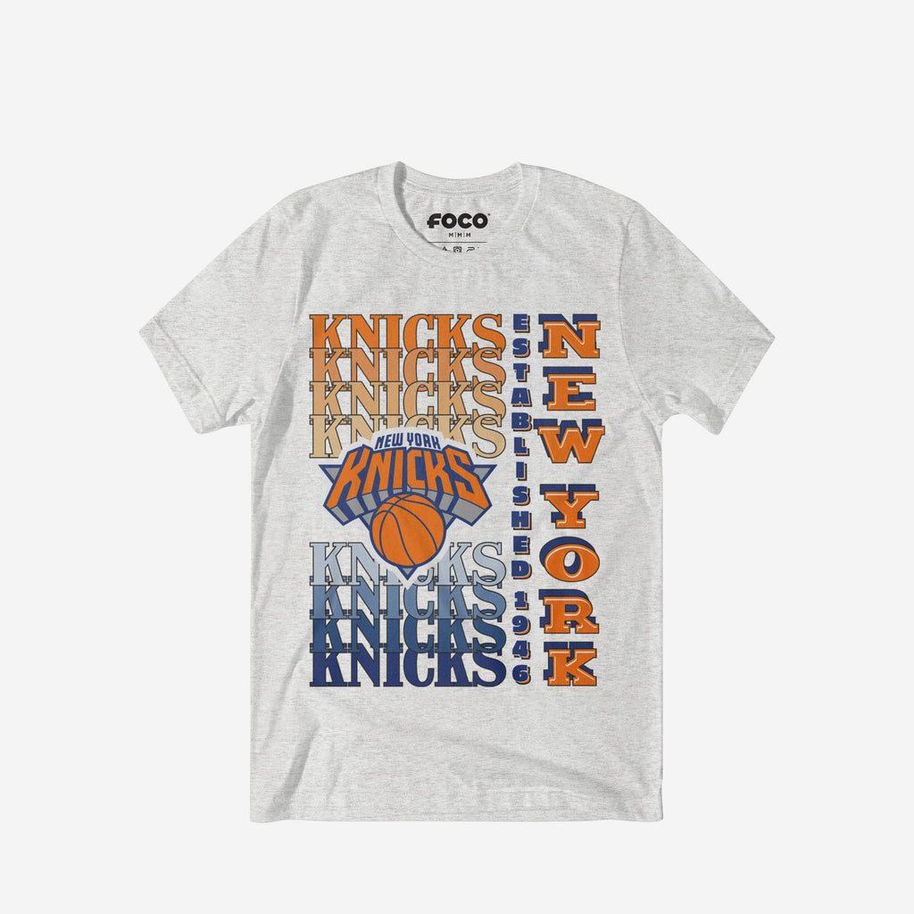 New York Knicks Gradient Wordmark T-Shirt FOCO S - FOCO.com