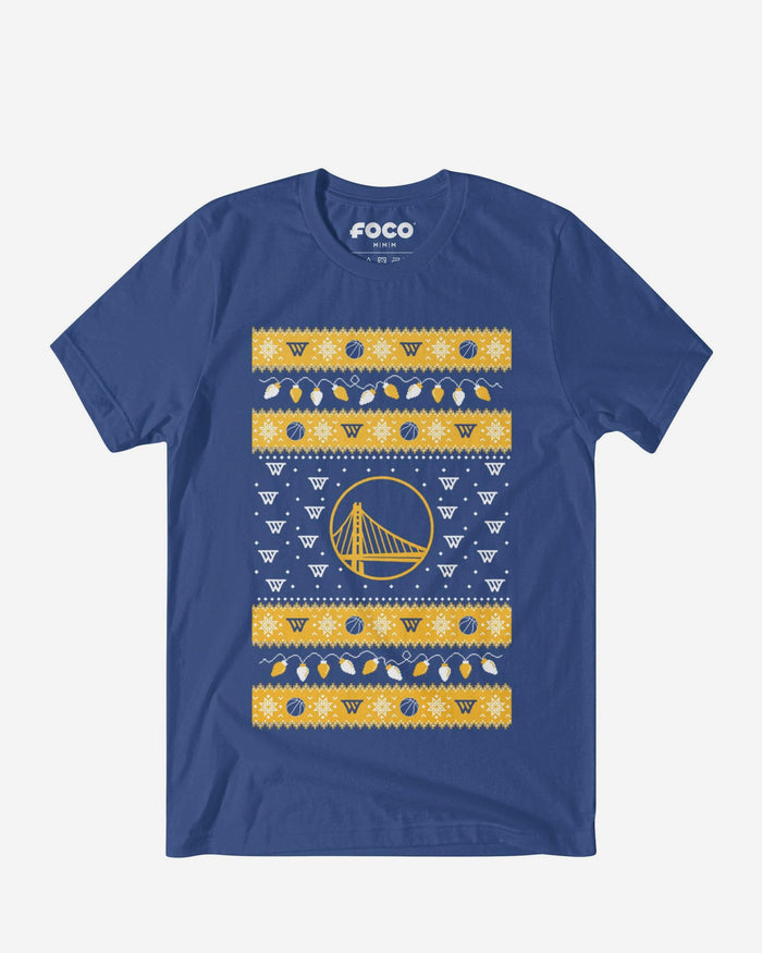 Golden State Warriors Holiday Lights Sweater T-Shirt FOCO S - FOCO.com