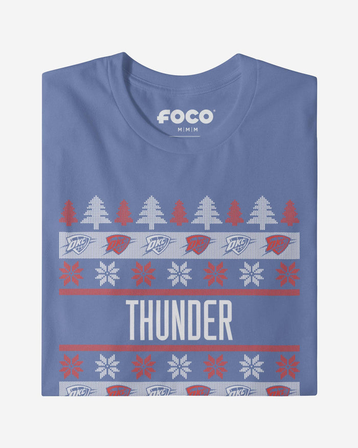 Oklahoma City Thunder Holiday Sweater T-Shirt FOCO - FOCO.com