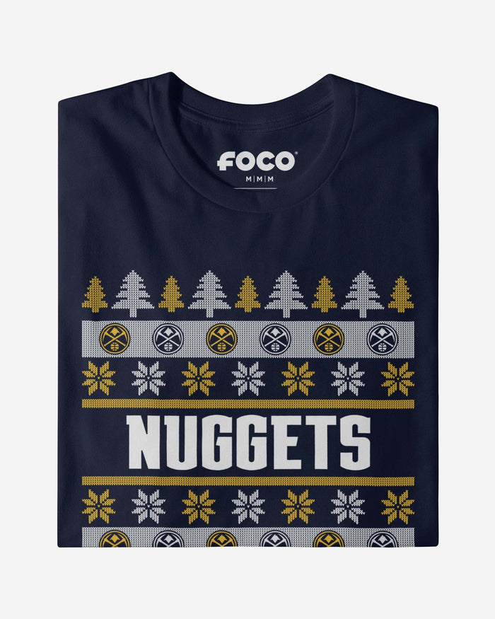 Denver Nuggets Holiday Sweater T-Shirt FOCO - FOCO.com