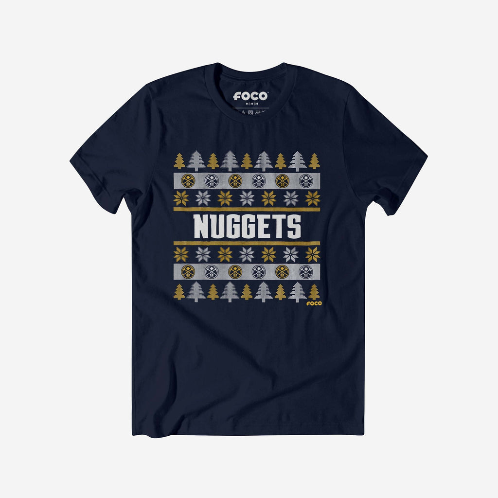 Denver Nuggets Holiday Sweater T-Shirt FOCO S - FOCO.com