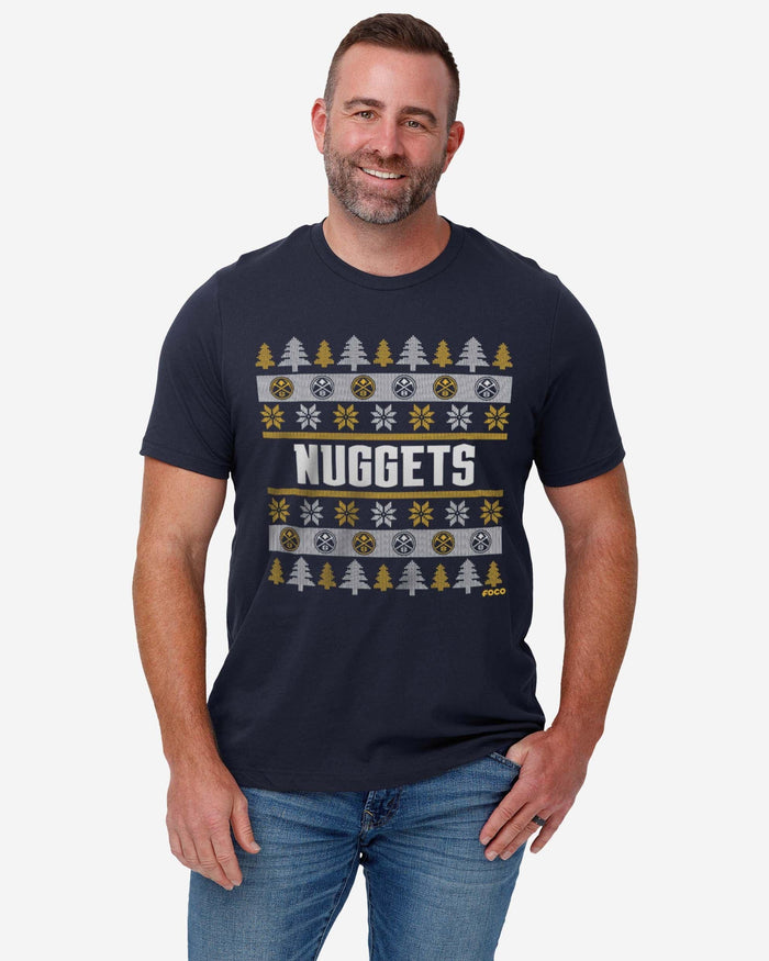 Denver Nuggets Holiday Sweater T-Shirt FOCO - FOCO.com