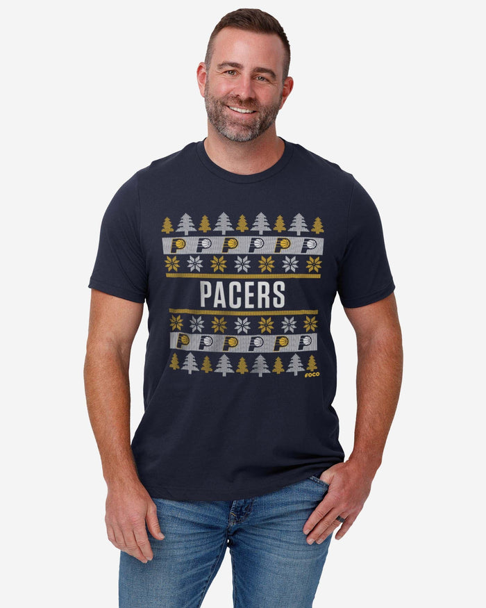 Indiana Pacers Holiday Sweater T-Shirt FOCO - FOCO.com