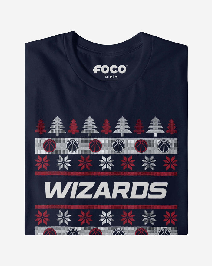 Washington Wizards Holiday Sweater T-Shirt FOCO - FOCO.com