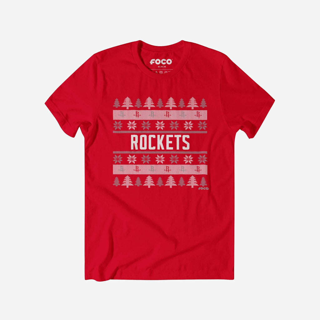 Houston Rockets Holiday Sweater T-Shirt FOCO S - FOCO.com