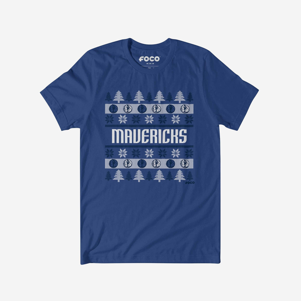 Dallas Mavericks Holiday Sweater T-Shirt FOCO S - FOCO.com