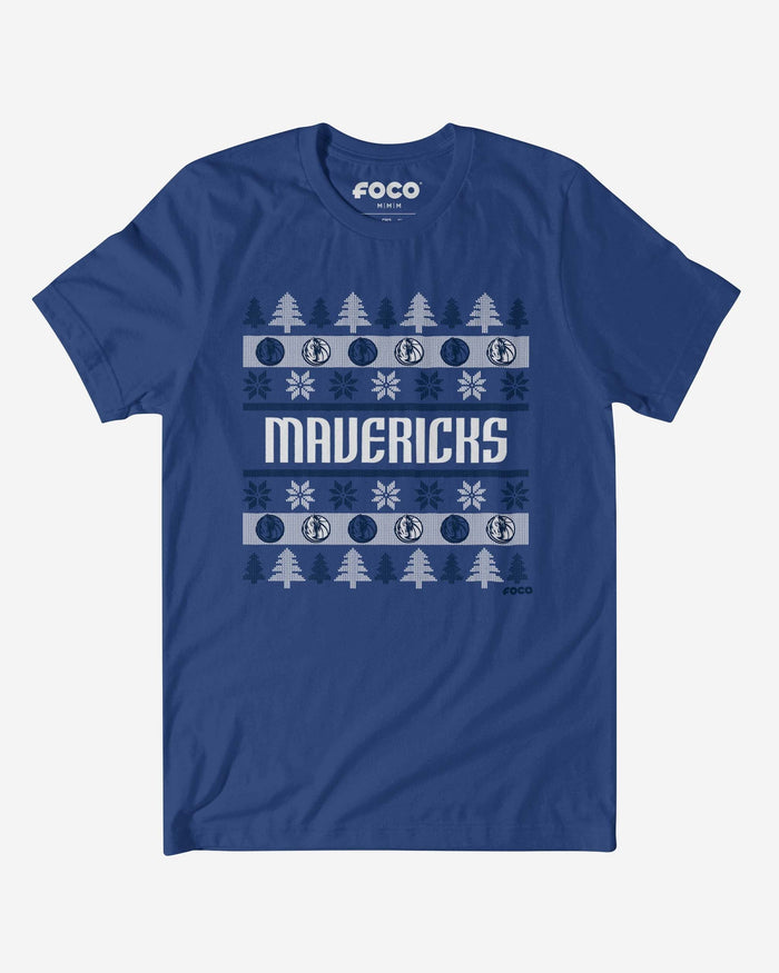 Dallas Mavericks Holiday Sweater T-Shirt FOCO S - FOCO.com