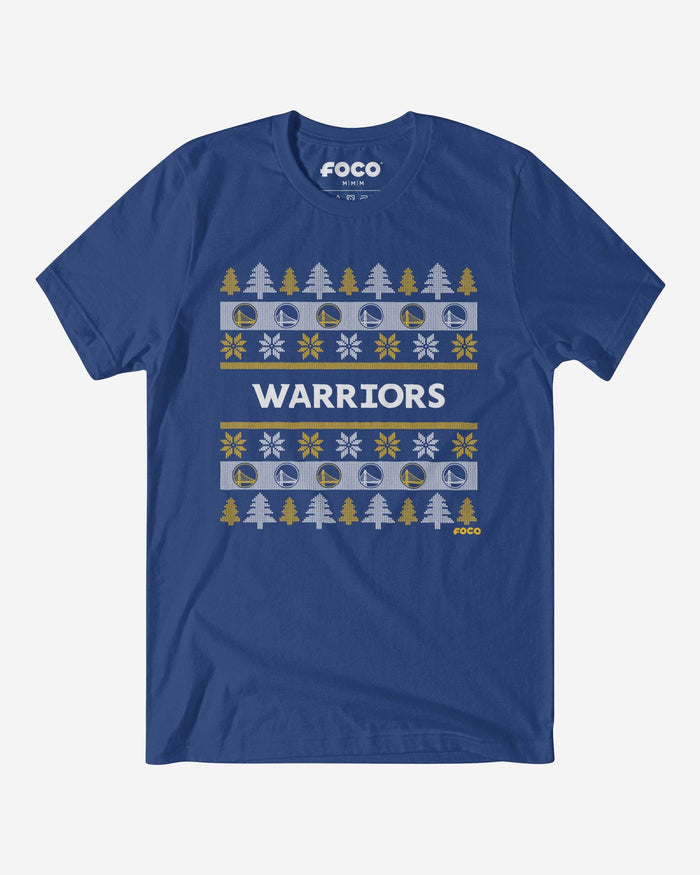 Golden State Warriors Holiday Sweater T-Shirt FOCO S - FOCO.com
