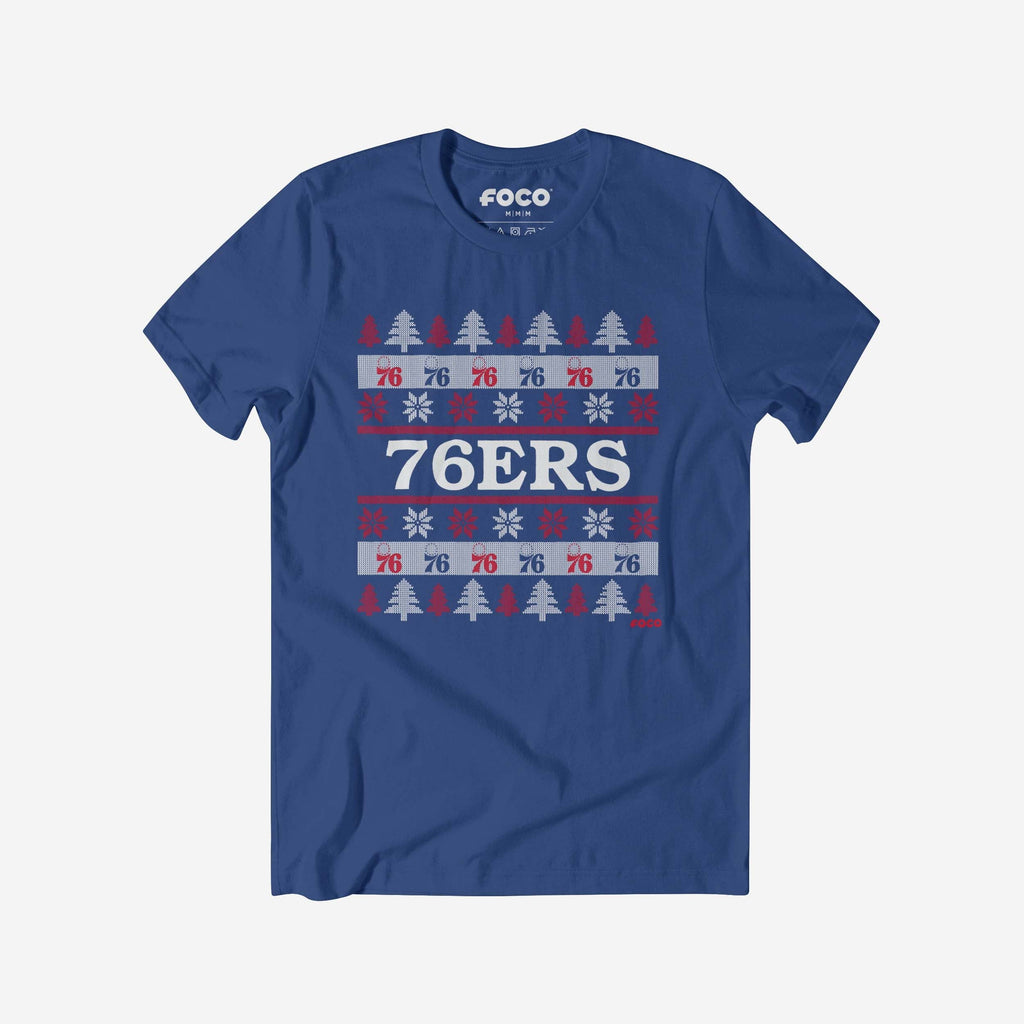 Philadelphia 76Ers Holiday Sweater T-Shirt FOCO S - FOCO.com