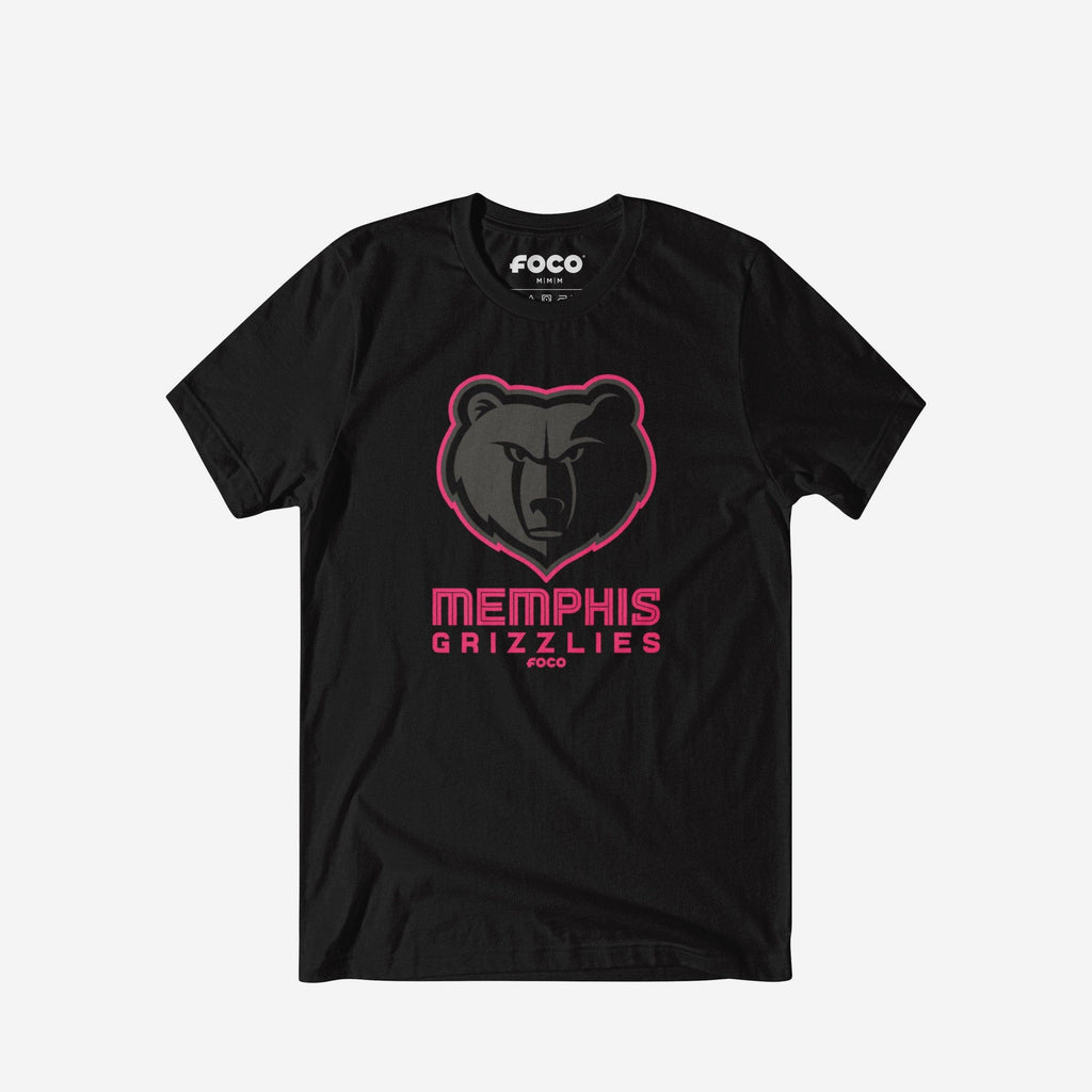 Memphis Grizzlies Highlight Reel T-Shirt FOCO Black/Neon Pink S - FOCO.com