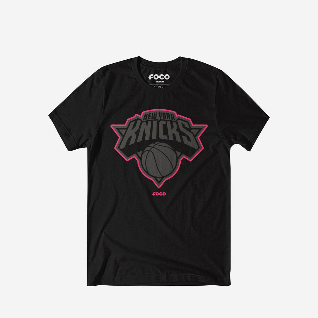 New York Knicks Highlight Reel T-Shirt FOCO Black/Neon Pink S - FOCO.com