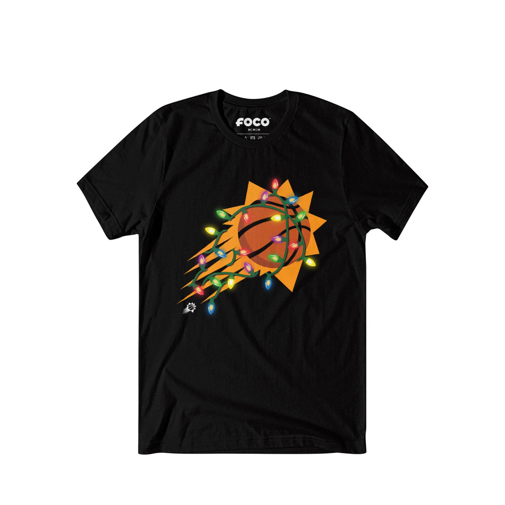 Phoenix Suns Primary Logo Holiday Lights T-Shirt