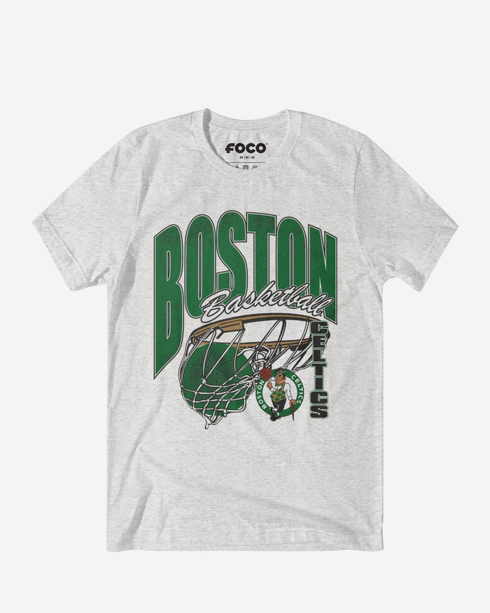 Boston Celtics Script Swish T-Shirt FOCO S - FOCO.com