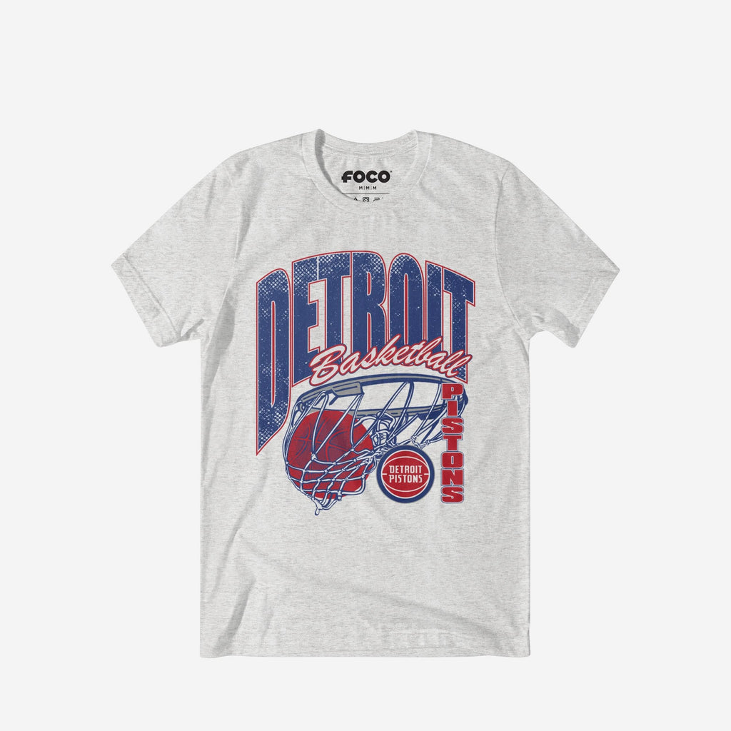Detroit Pistons Script Swish T-Shirt FOCO S - FOCO.com