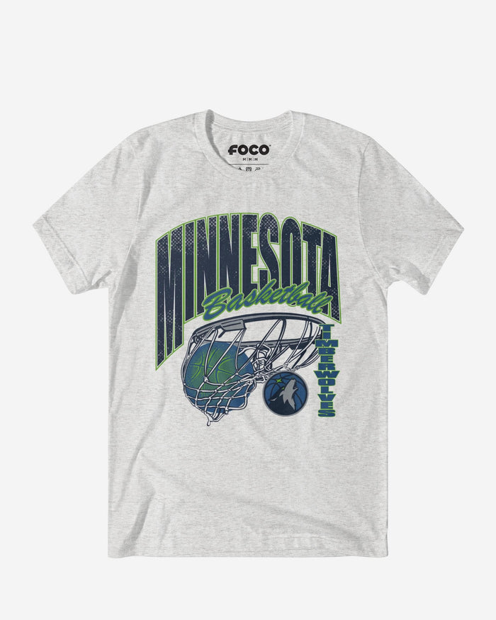 Minnesota Timberwolves Script Swish T-Shirt FOCO S - FOCO.com
