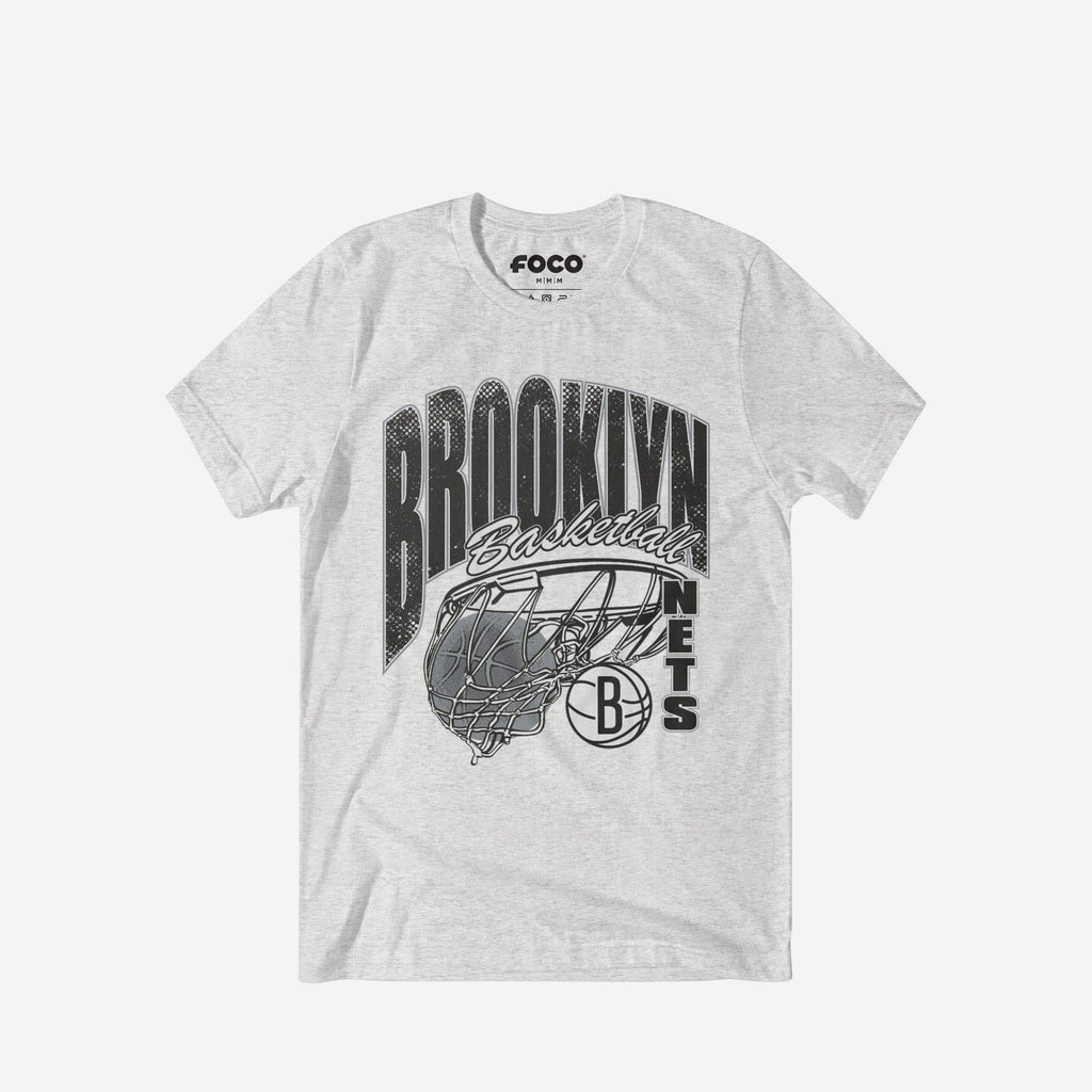 Brooklyn Nets Script Swish T-Shirt FOCO S - FOCO.com