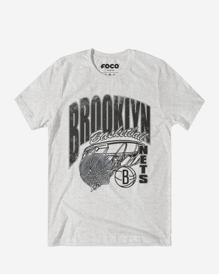 Brooklyn Nets Script Swish T-Shirt FOCO S - FOCO.com