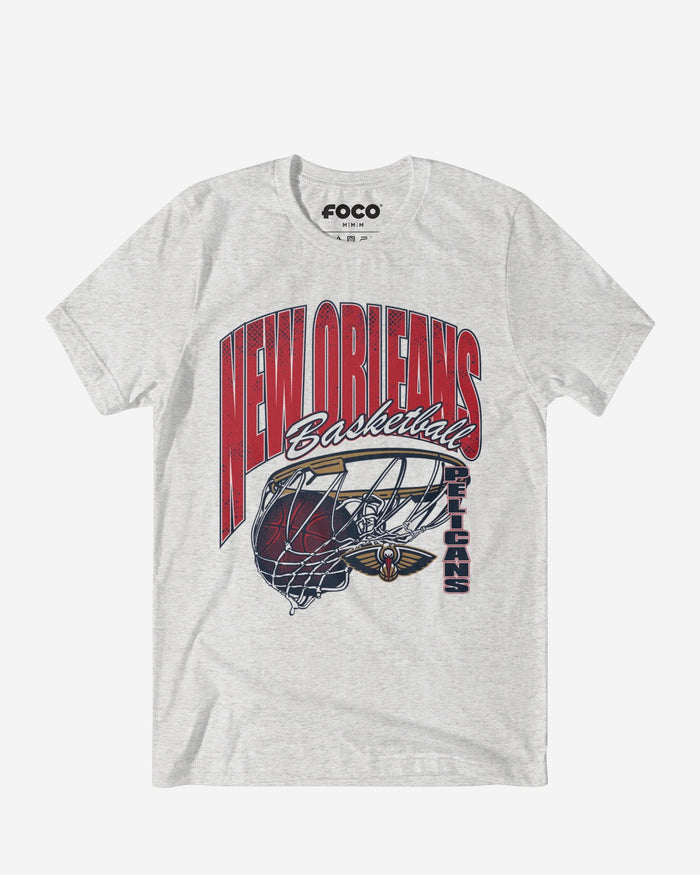 New Orleans Pelicans Script Swish T-Shirt FOCO S - FOCO.com