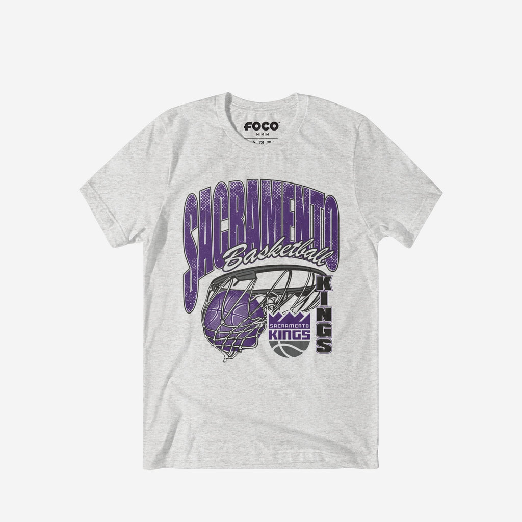 Sacramento Kings Script Swish T-Shirt FOCO S - FOCO.com