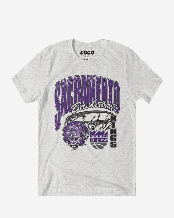 Sacramento Kings Script Swish T-Shirt FOCO S - FOCO.com