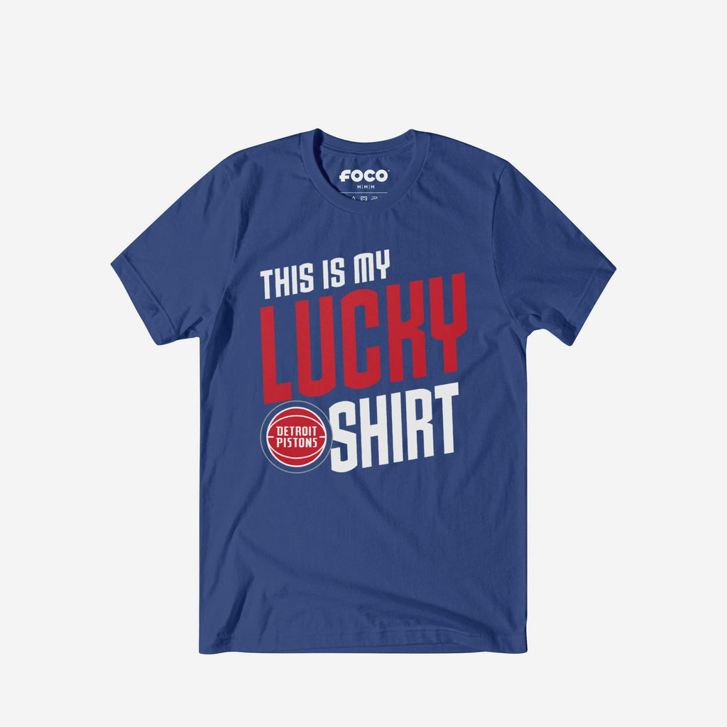Detroit Pistons This Is My Lucky T-Shirt FOCO S - FOCO.com