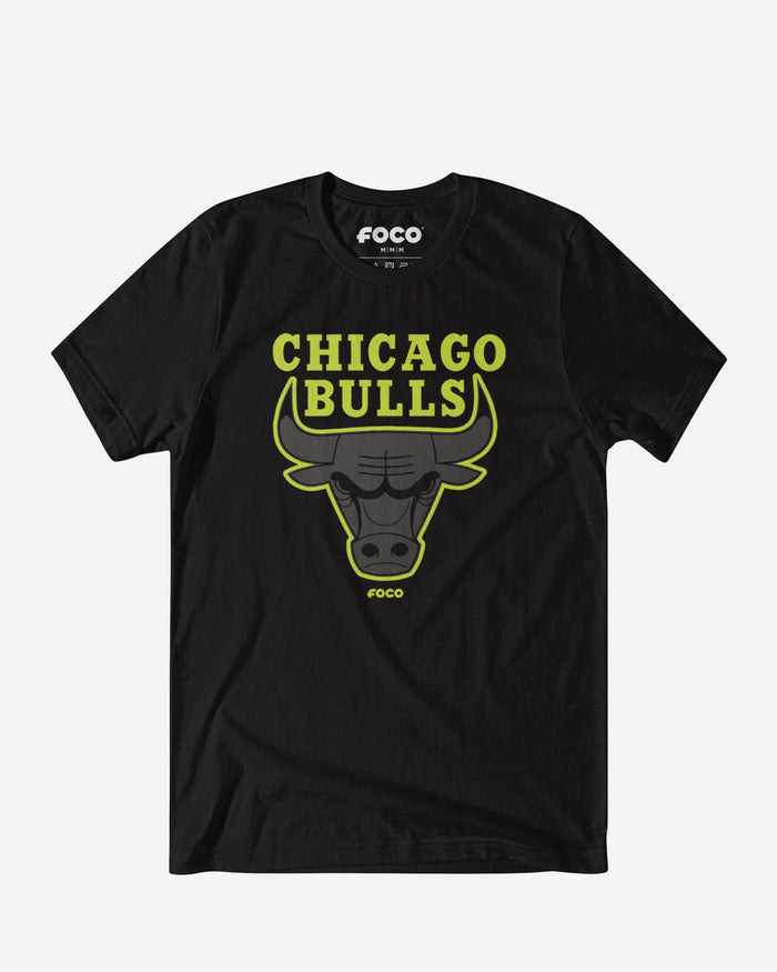 Chicago Bulls Highlight Reel T-Shirt FOCO Black/Volt S - FOCO.com