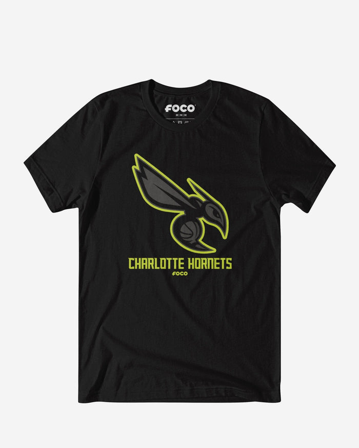 Charlotte Hornets Highlight Reel T-Shirt FOCO Black/Volt S - FOCO.com