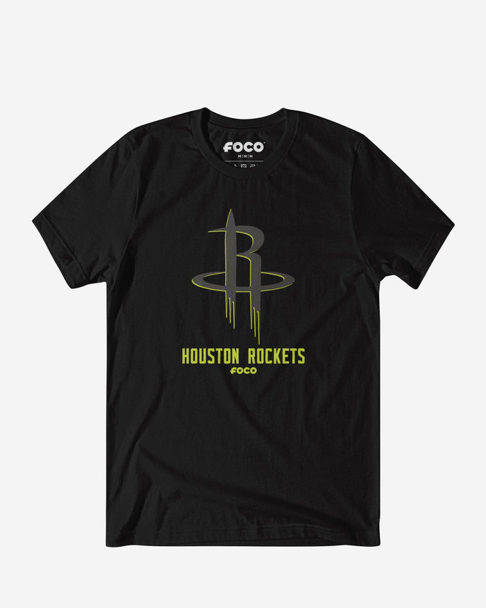 Houston Rockets Highlight Reel T-Shirt FOCO Black/Volt S - FOCO.com