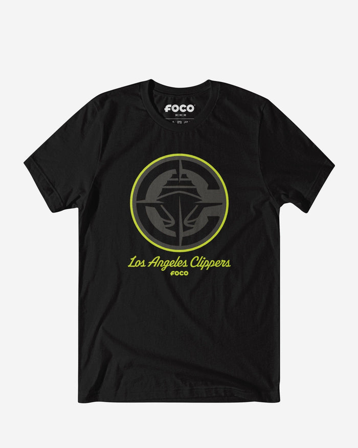 Los Angeles Clippers Highlight Reel T-Shirt FOCO Black/Volt S - FOCO.com