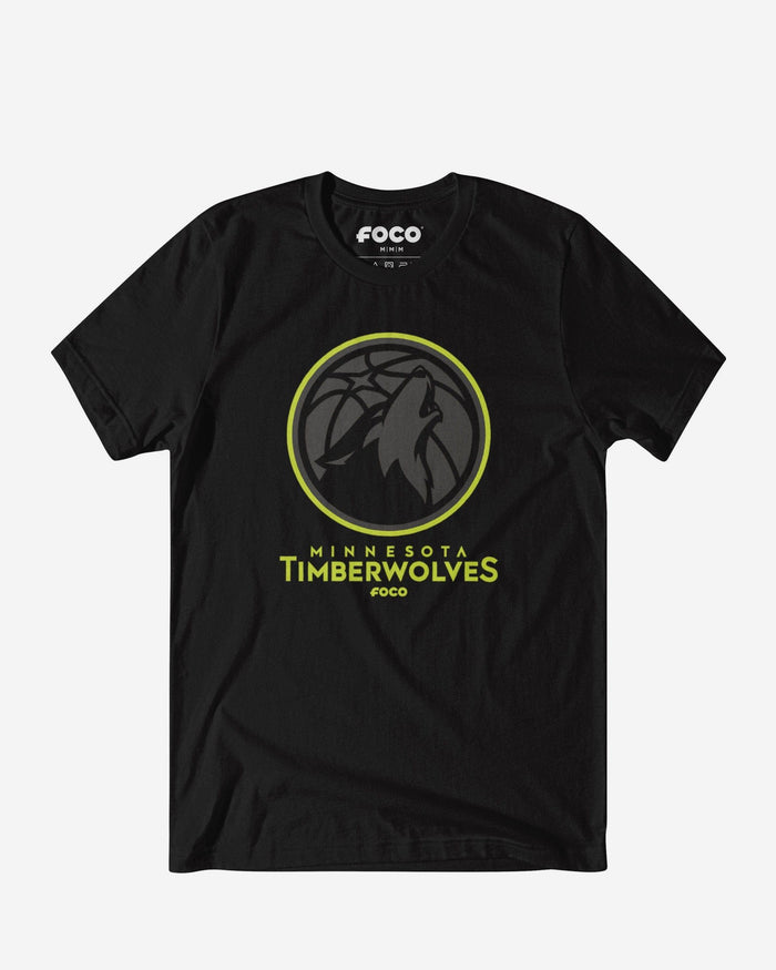 Minnesota Timberwolves Highlight Reel T-Shirt FOCO Black/Volt S - FOCO.com
