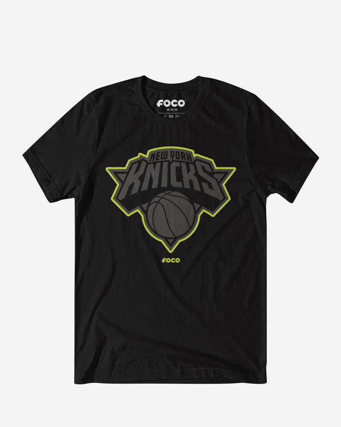 New York Knicks Highlight Reel T-Shirt FOCO Black/Volt S - FOCO.com
