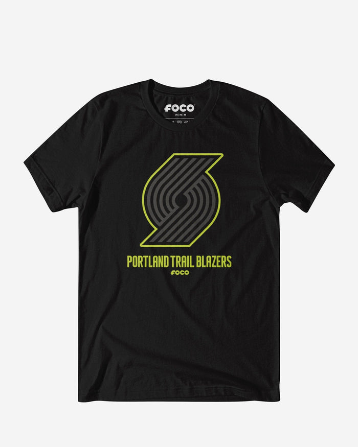 Portland Trail Blazers Highlight Reel T-Shirt FOCO Black/Volt S - FOCO.com