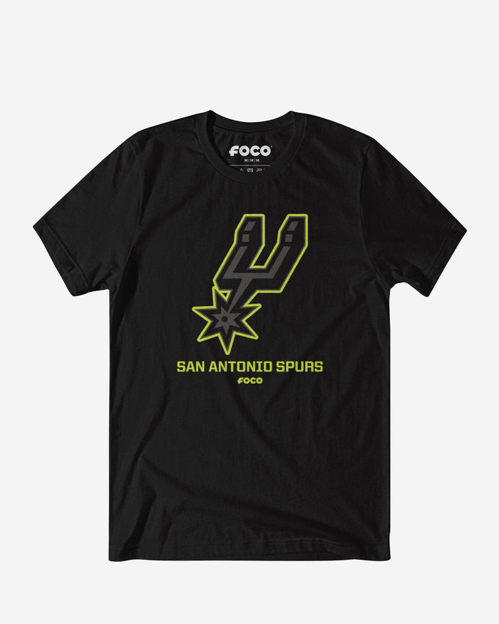 San Antonio Spurs Highlight Reel T-Shirt FOCO Black/Volt S - FOCO.com