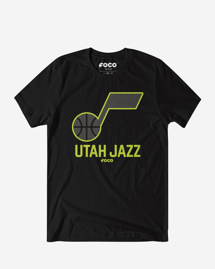 Utah Jazz Highlight Reel T-Shirt FOCO Black/Volt S - FOCO.com