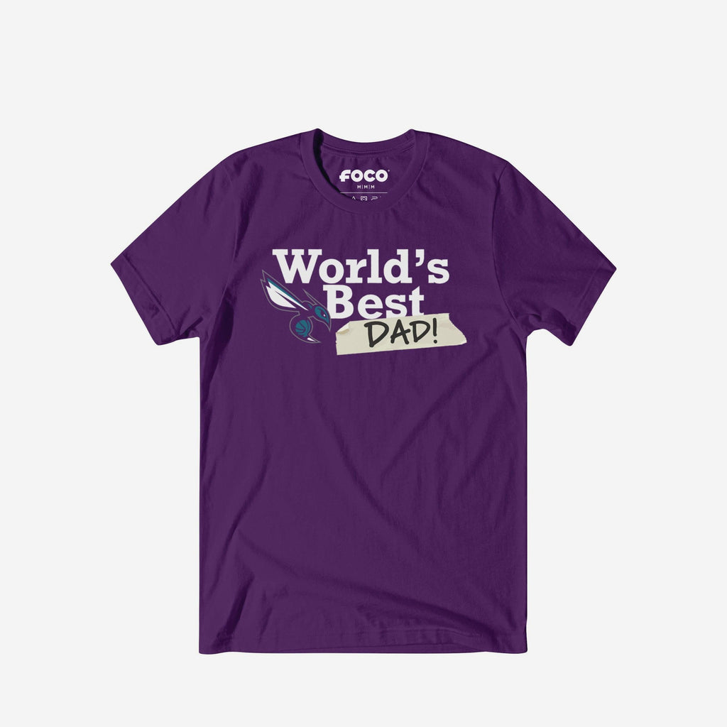 Charlotte Hornets World's Best Dad T-Shirt FOCO S - FOCO.com