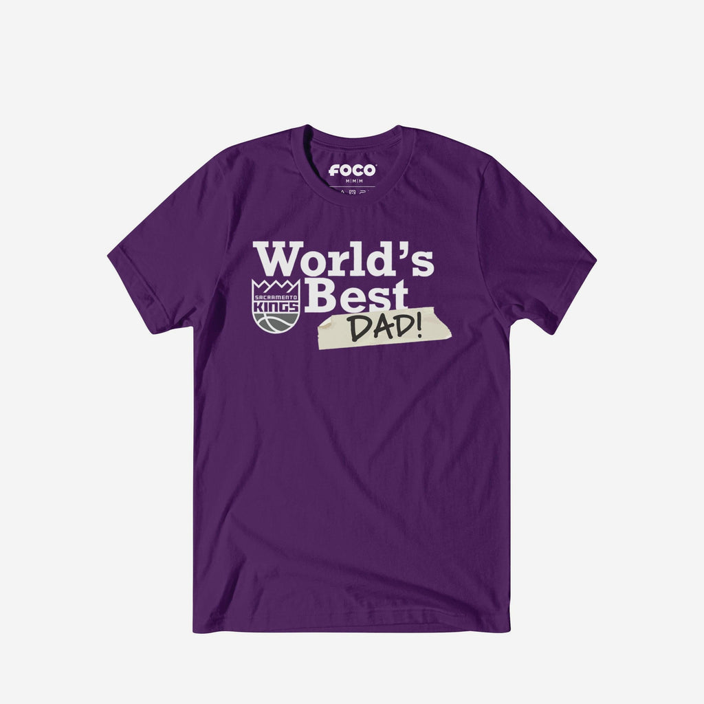 Sacramento Kings World's Best Dad T-Shirt FOCO S - FOCO.com