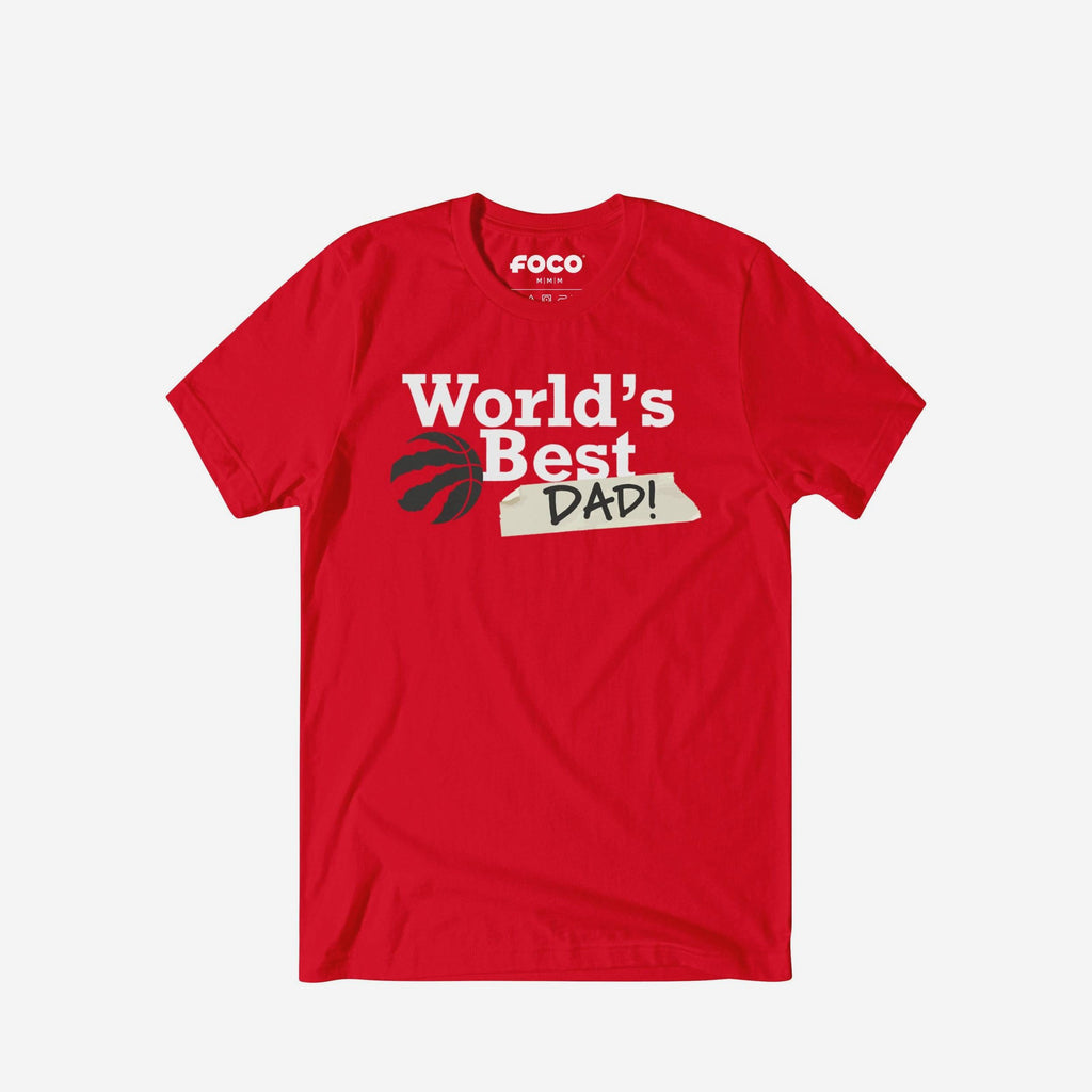 Toronto Raptors World's Best Dad T-Shirt FOCO S - FOCO.com