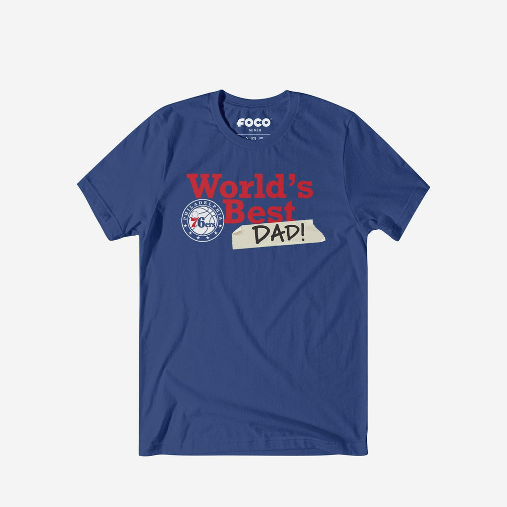Philadelphia 76ers World's Best Dad T-Shirt FOCO S - FOCO.com