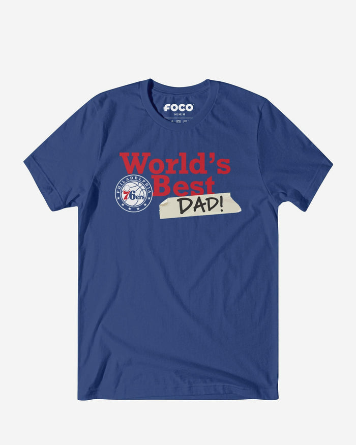 Philadelphia 76ers World's Best Dad T-Shirt FOCO S - FOCO.com