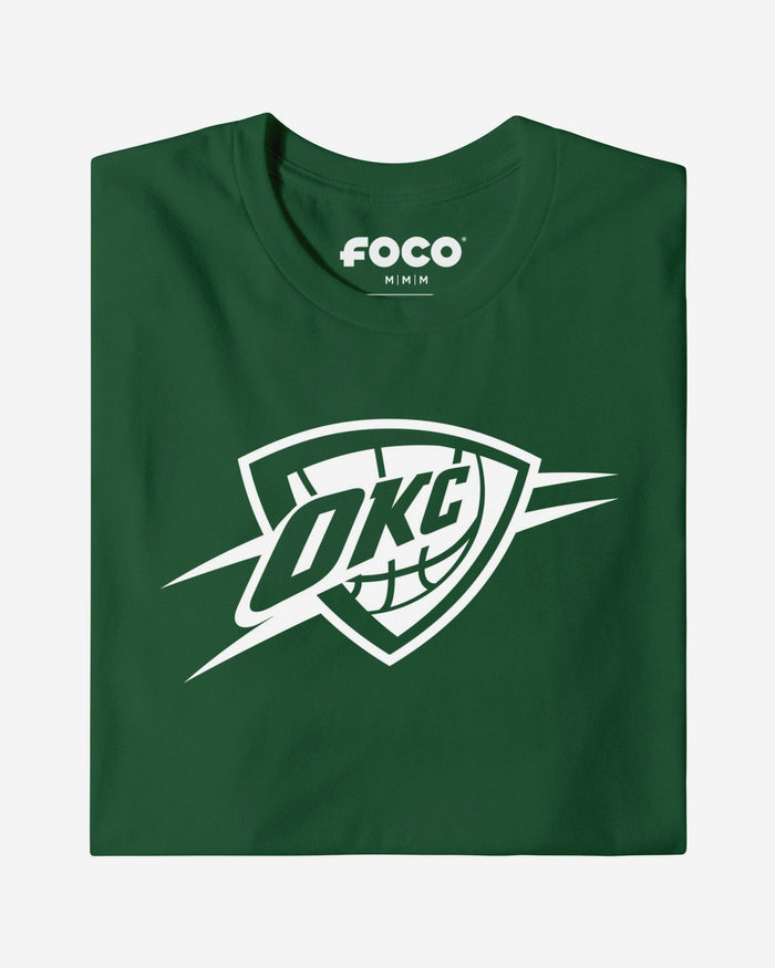 Oklahoma City Thunder White Logo T-Shirt FOCO S - FOCO.com