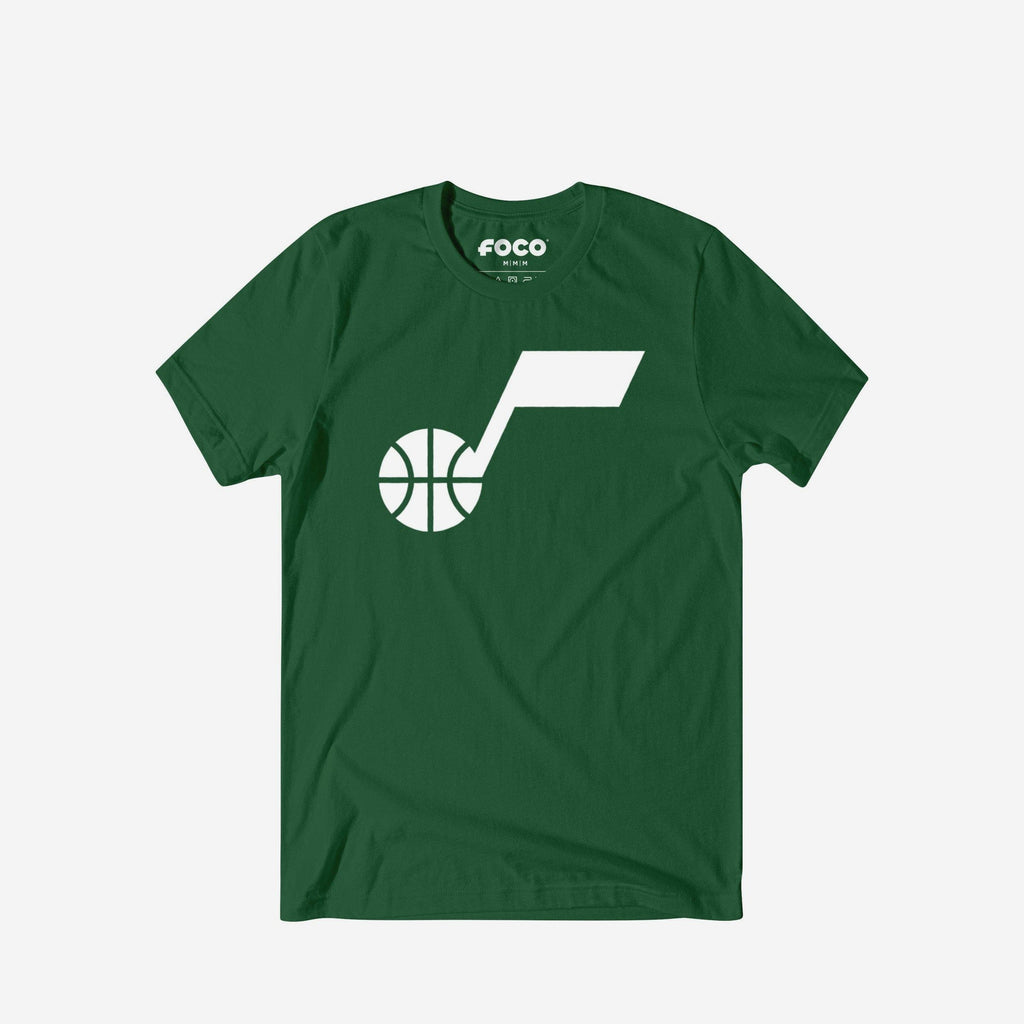 Utah Jazz White Logo T-Shirt FOCO S - FOCO.com